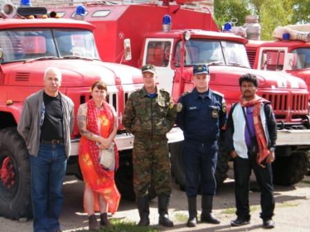 meeting the Yelabuga Firefighters